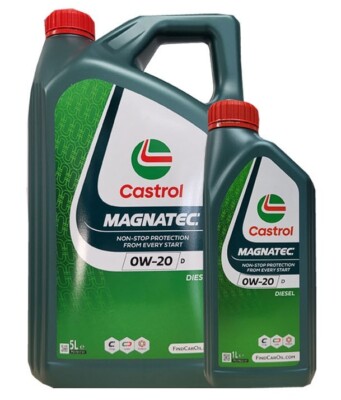 Castrol Magnatec 0W-20 D FORD Motoröl 5 +1=6 Liter WSS-M2C952-A1