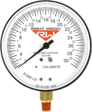Right Weigh REPLACEMENT GAUGE 310-30-GO SINGLE Axle Onboard Load Scale