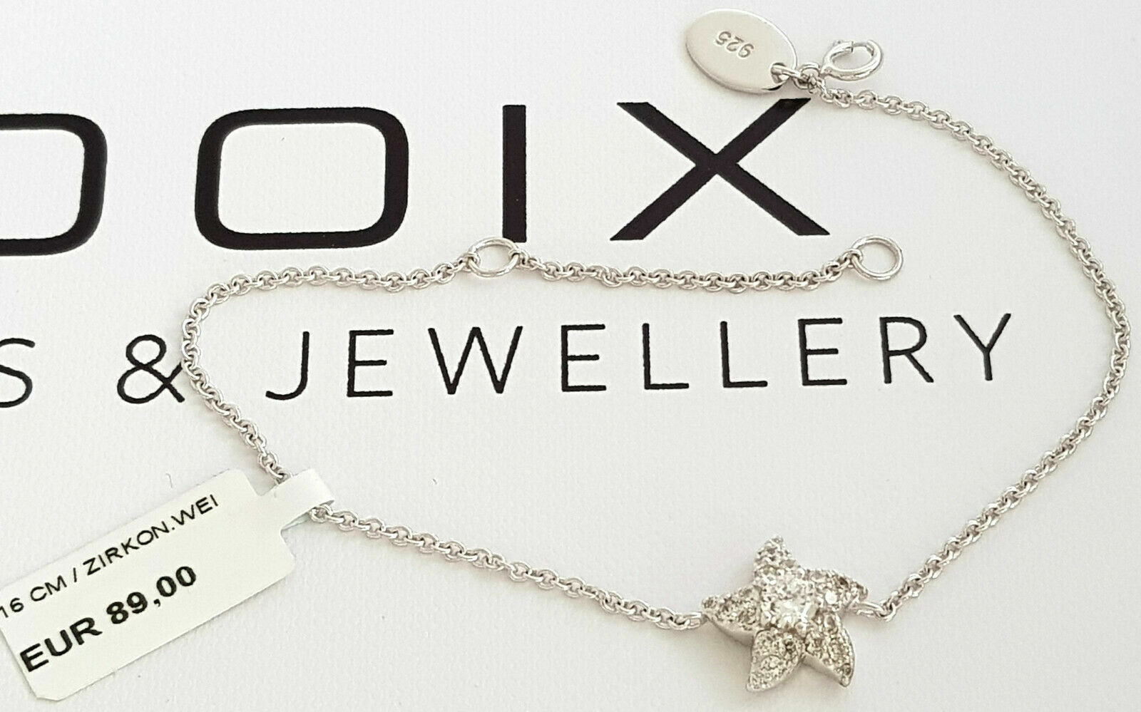 Bracelet femme Gooix en argent 925 maille jante marine