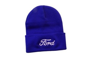 Ford Motors Logo Knit Beanie Cap Hat F150 Ranger Bronco Mustang GT Racing New
