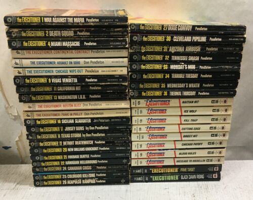 Lot of 39 Different The Executioner Series Don Pendleton's Mack Bolan PAPERBACKS