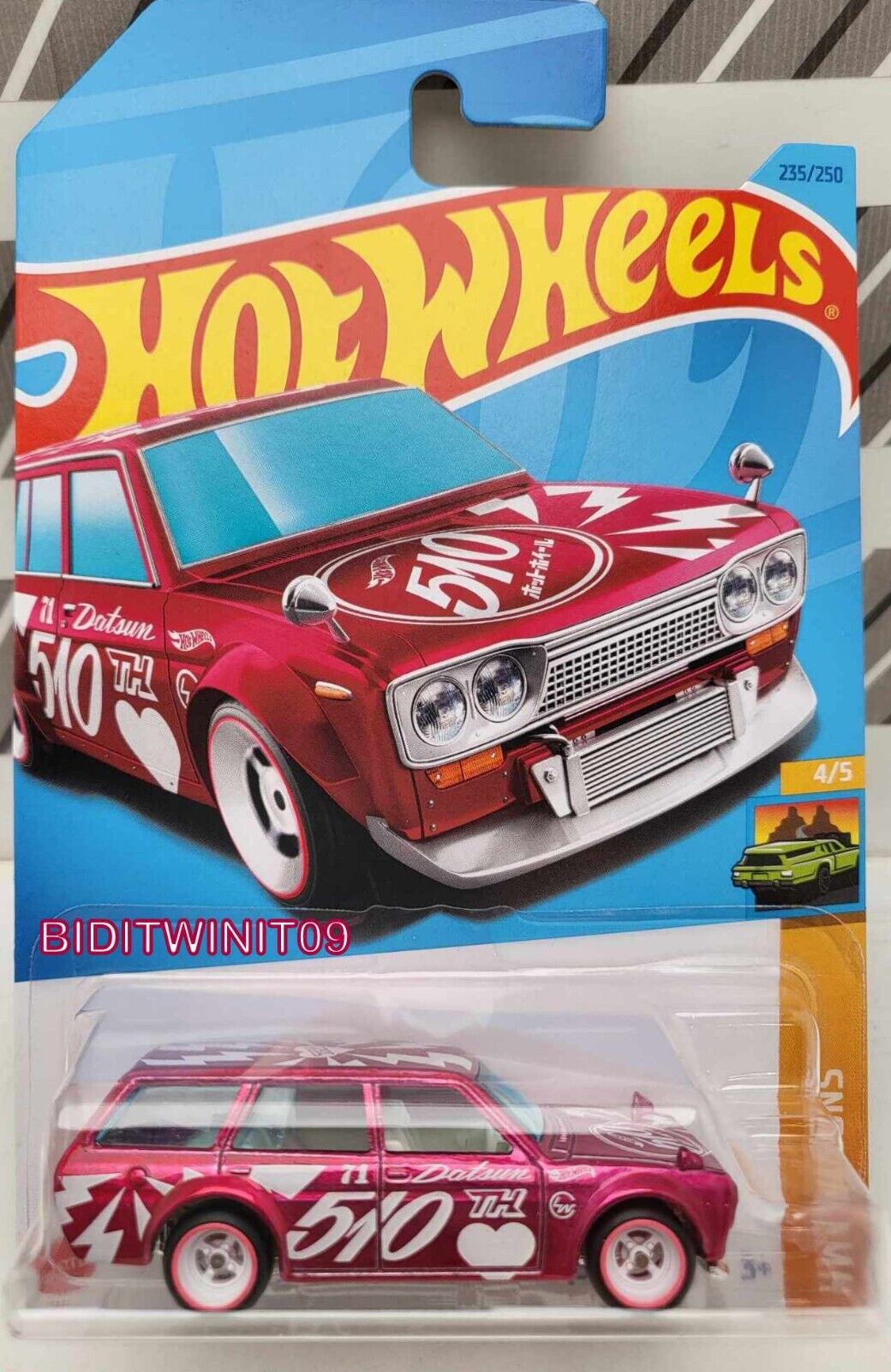 HOT WHEELS 2023 SUPER TREASURE HUNT DATSUN BLUEBIRD 510 WAGON