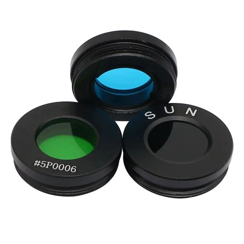 Juego de 5 piezas de filtro lunar de 0,965 pulgadas para telescopio astronómico ocular lente óptica Foto 4 de 4