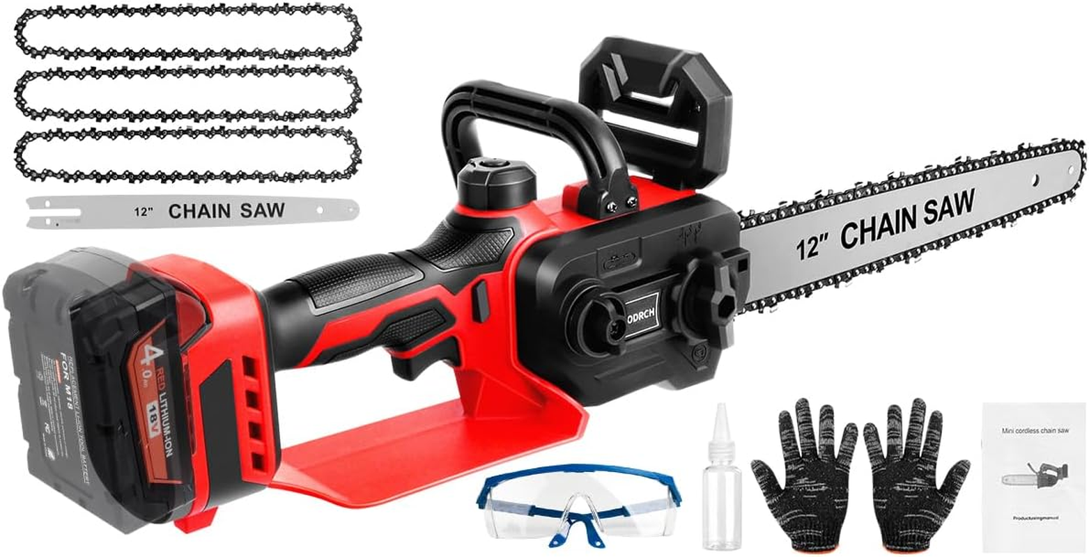 Mini Chainsaw Cordless for Milwaukee M18 18V Battery Not Included