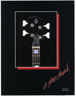 KRAMER GUITAR Vtg 1987 Spector Bass & Guitar Catalog Brochure Case Candy NEW NOS