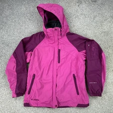 Columbia Bugaboo II Fleece Interchange Jacket Womens Small Purple Omni Tech