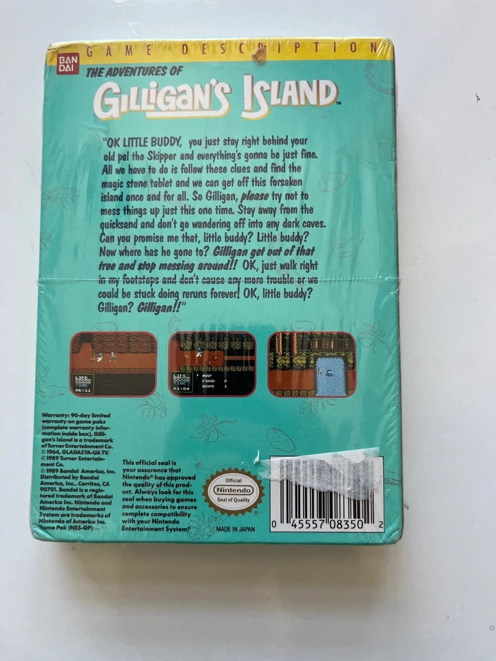 The Adventures of Gilligan's Island NES Nintendo New factory Sealed OOP Bandai - Image 2 of 4