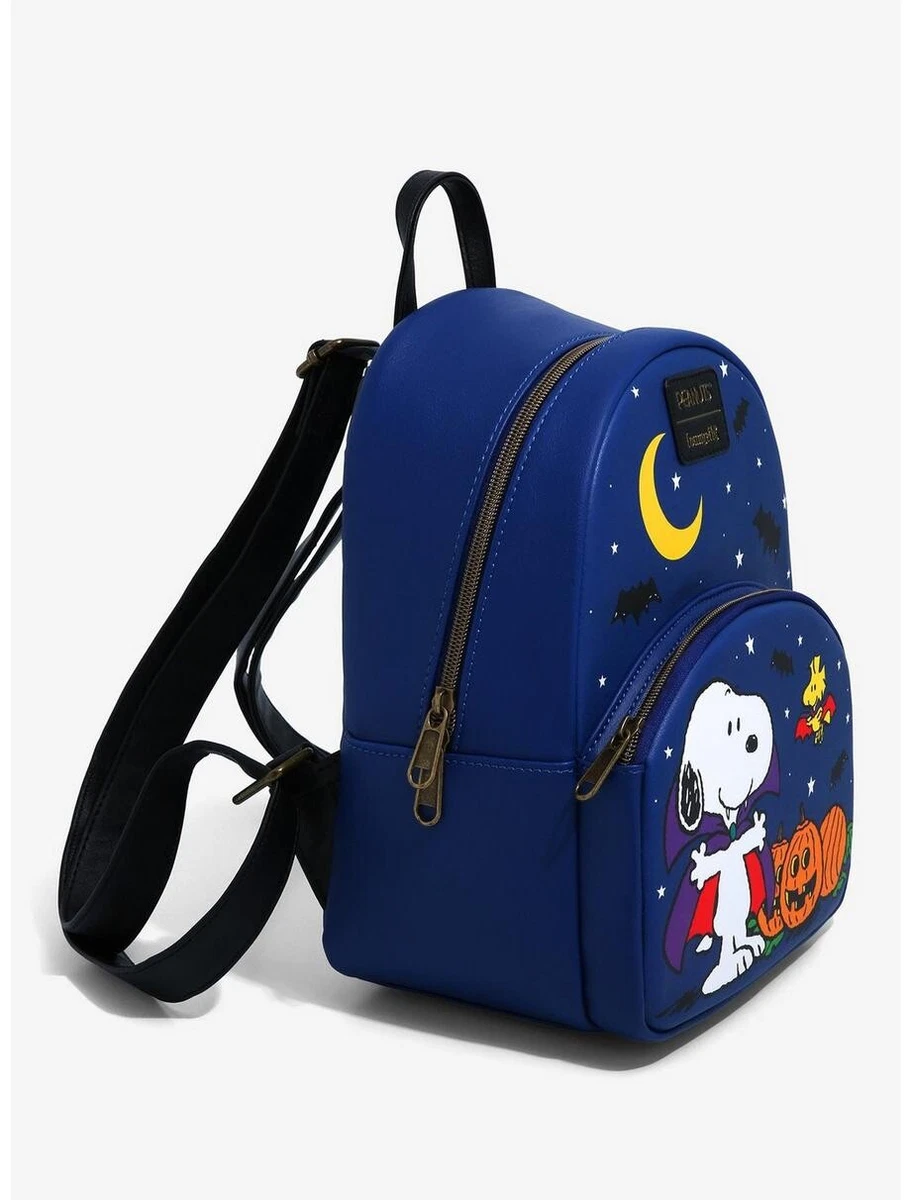 Loungefly Peanuts Snoopy Woodstock Vampire Mini Backpack In Hand