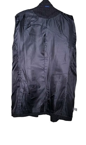 Stafford Herringbone Double Breasted NWT Men's Grey Wool Winter Coat XXL - Picture 6 of 7