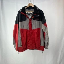 Columbia Men’s Bugaboo ll Fleece Interchange Jacket in Red Grey Size Large