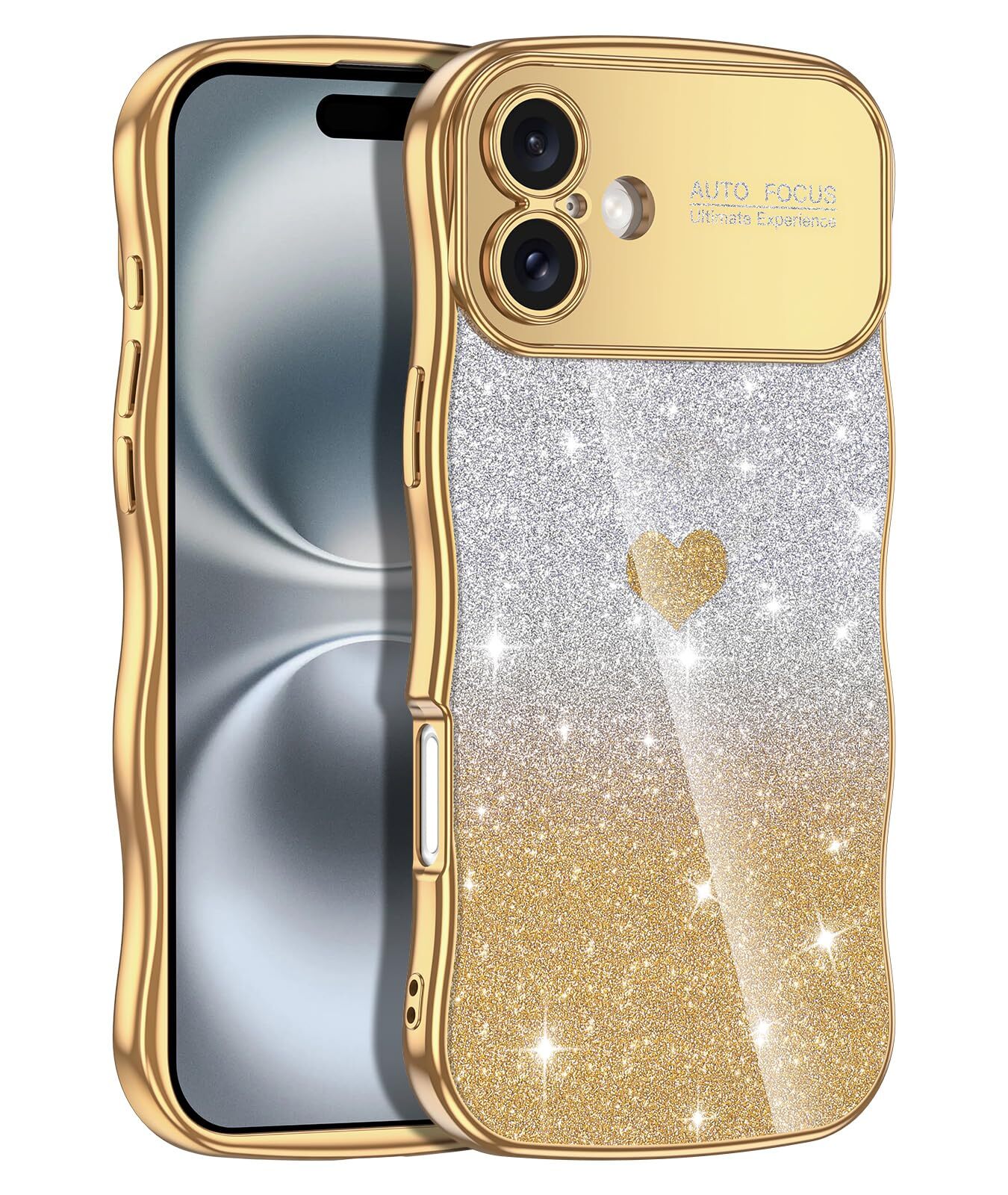 iPhone 16 Case Glitter Soft TPU Bumper Shockproof Durable Protective Phone Cover-image