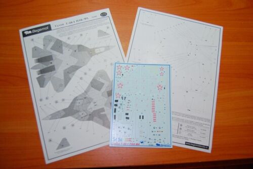 1/72 Begemot Decals #72-042 - Sukhoi Т-50 PAK-FA (Decal for Zvezda kit). - Picture 1 of 2