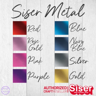 (38,10 €/m²) Flexfolie Siser Metal A4 (21x30cm)