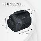 New Black Digital Camera~Camcorder Medium Size Gadget Bag Carry/Shoulder Strap