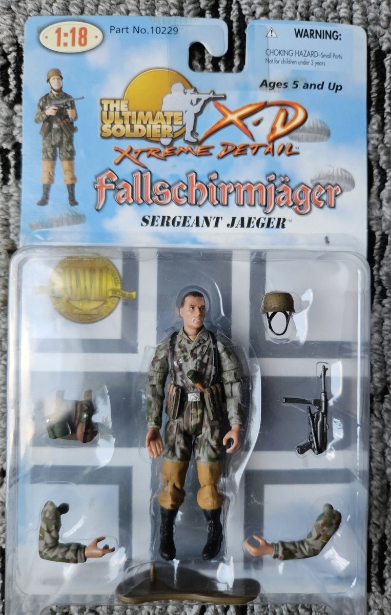 ULTIMATE SOLDIER WWII GERMAN FALLSCHIRMJAGER SGT. JAEGER WITH MP40