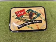 Vintage SHARPS Edward Sharp & Sons Rum & Butter Toffee Empty Tin
