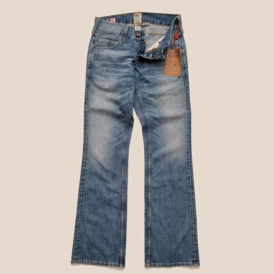 TRUE RELIGION Danny Snake Eyes Boot Cut Jeans Men Size 28 (33