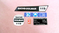 Zestaw naklejek do piły łańcuchowej Sachs-Dolmar 119
