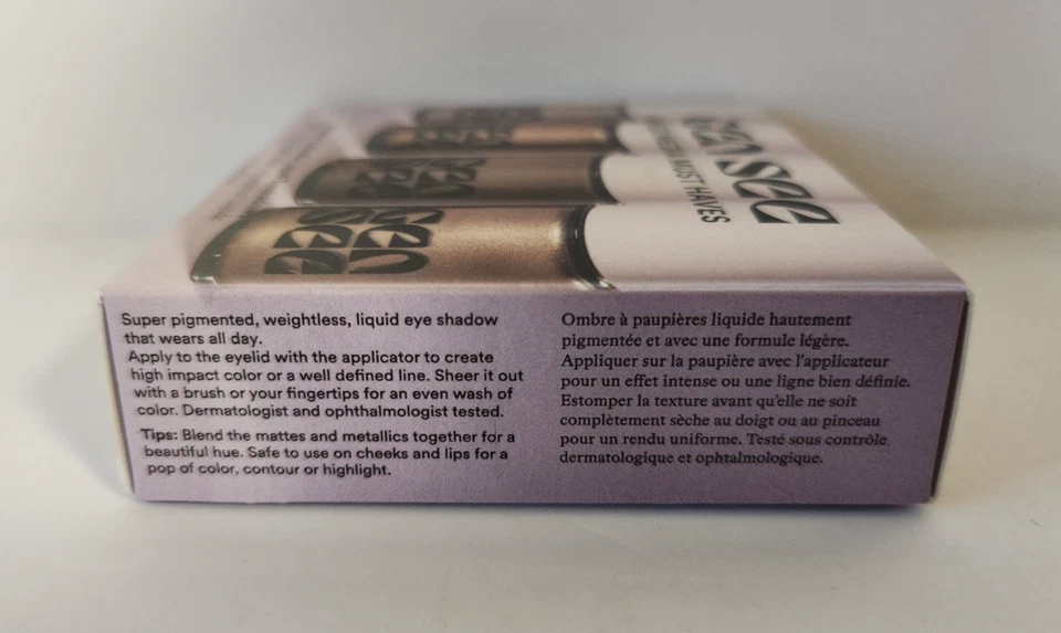 Gen See Mixed Media Must Haves Liquid Eyeshadow Set 2 Matte 2 Metallic 4 Pack - Image 4 of 4