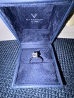 1.36 Carat Princess Cut Engagement Ring. 14kwg Solitaire . Sz 6.5. New W/ Docs — photo 2