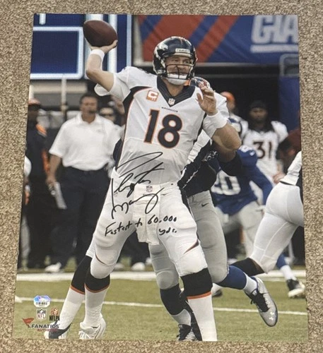 New ListingPeyton Manning Autographed 16x20 Photo Broncos Colts HOF Fanatics Certified
