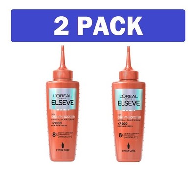 2 PCS SET L'oreal Paris ELSEVE Growth Booster Scalp Serum 102ml/ 3.45 fl.Oz