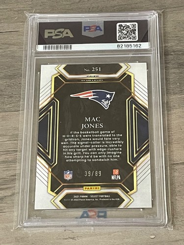 2021 Select Mac Jones Dragon Scale Club Level 89 RC PSA 9 SSP 49ers - Picture 2 of 2