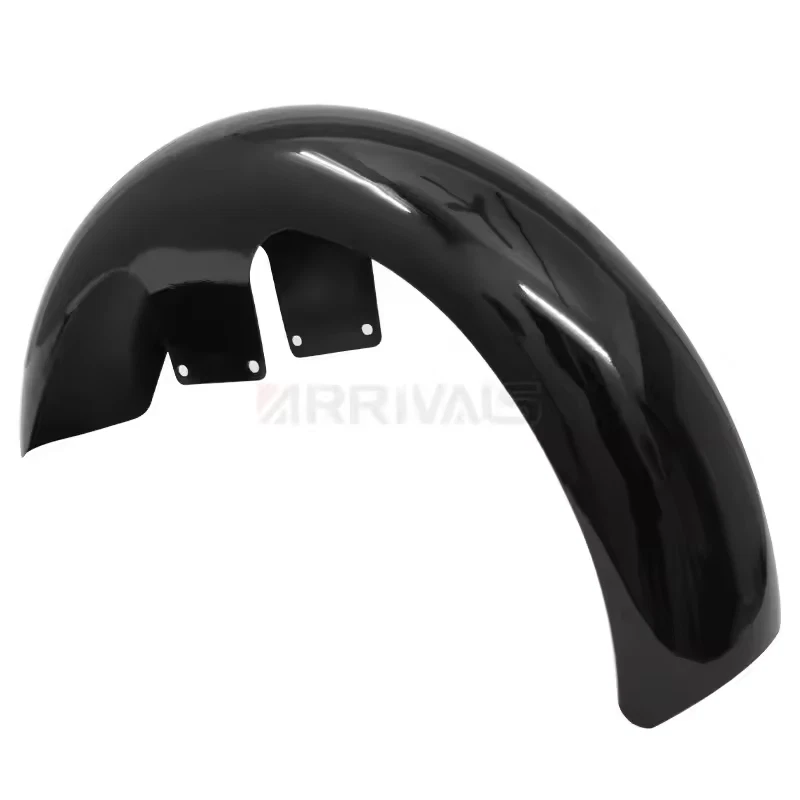 Guardabarros delantero negro brillante 21" para Harley Touring Road King Glide Foto 4 de 4