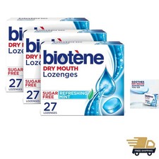 Ultimate Dry Mouth Relief: Biotene Mint Lozenges, 81 Count, Dentist Recommended