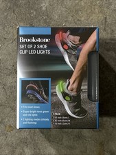 Brookstone LED clip shoe lights for athletics/running