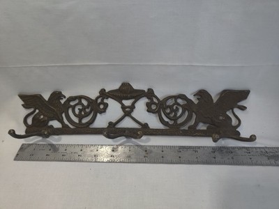 Antique Victorian Era Masonic Brass Coat Hook