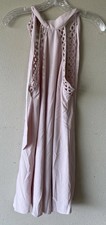 lulus dress small Sleeveless Light Pink Purple Tie Around Neck Lined
