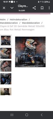 RARITÄT 3D Bild von Max Verstappen 1 x 1 m Limitierte Auflage NEU