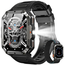Smartwatch Herren mit 900mAh, Bluetooth-Anruf...