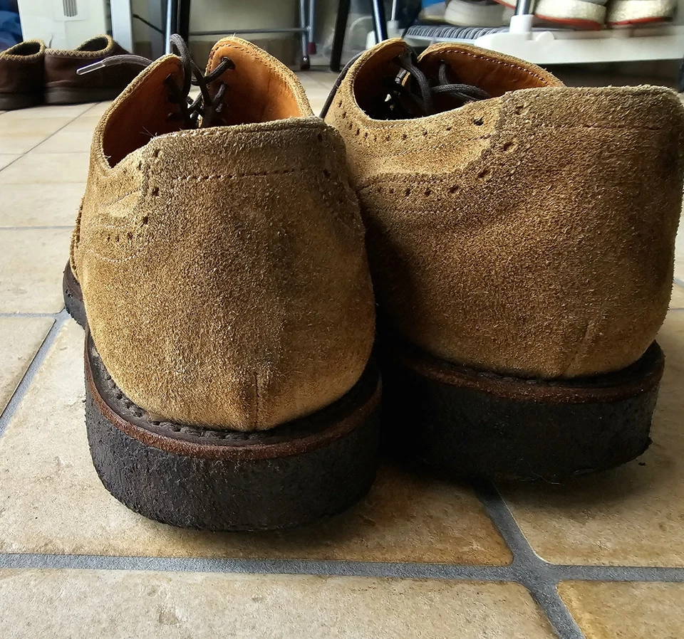 Tricker's 8.5 Suede Whisky Suola Para Ottime Condizioni  - Imagen 4 de 4