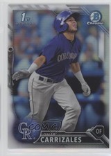 2016 Bowman Chrome Prospects Refractor 417/499 Omar Carrizales #BCP58 1s8