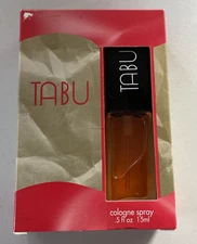 Vintage TABU By DANA Perfume .5 oz 15mL Cologne Spray Pink Box NEW OLD STOCK NIB