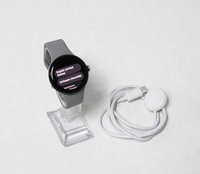 Google Pixel Watch 2 GA05031-US Polished Silver Case W/ Gray Band