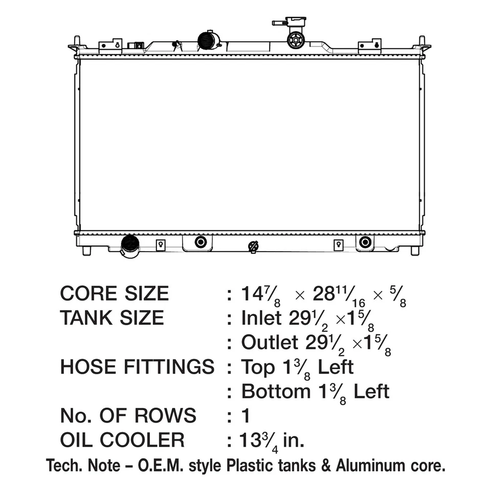 For Mazda 6 2011-2013 CSF 3541 Engine Coolant Radiator Foto 2 de 2