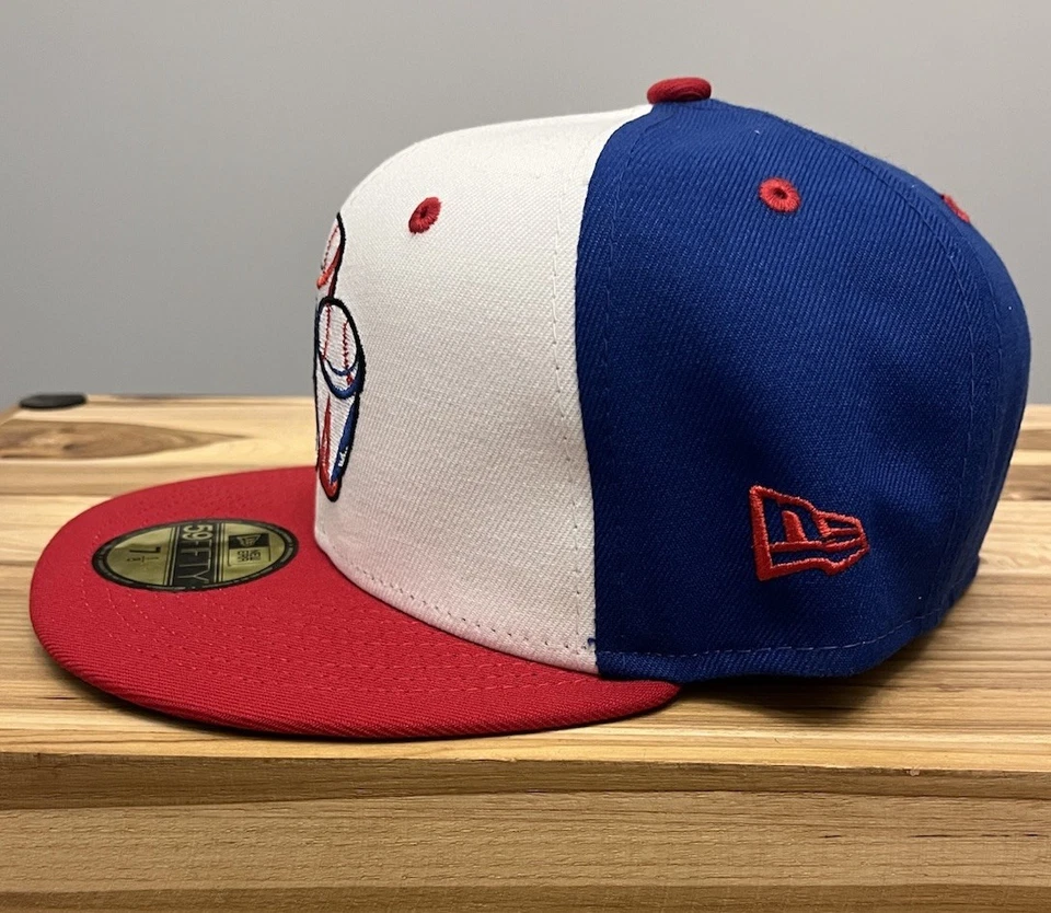 New - Syracuse Mets Congueros Hat Cap New Era Fitted 59Fifty New York MiLB 7 1/8 - Image 4 of 4