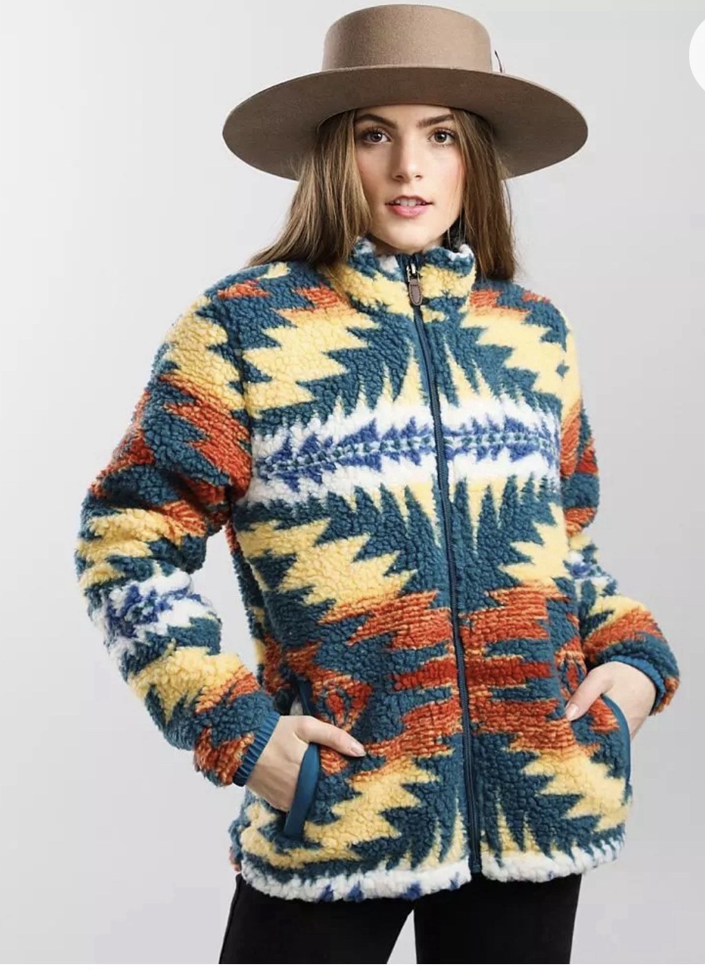Ariat x Pendleton Sherpa Jacket Southwestern Azte… - image 1