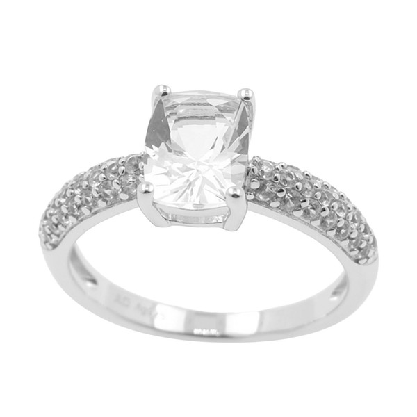 Cavill Silberring Damen 925 Sterling Silber 1,20Ct Danburit Antik-image