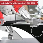 21 Volt 15 Gauge 3,000-SPM Off-Set Metal Shears Swivel Head Cordless 2 Batteries — photo 8