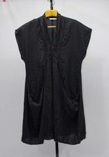 Luna Luz Linen Relaxed Fit Black Dress Size L