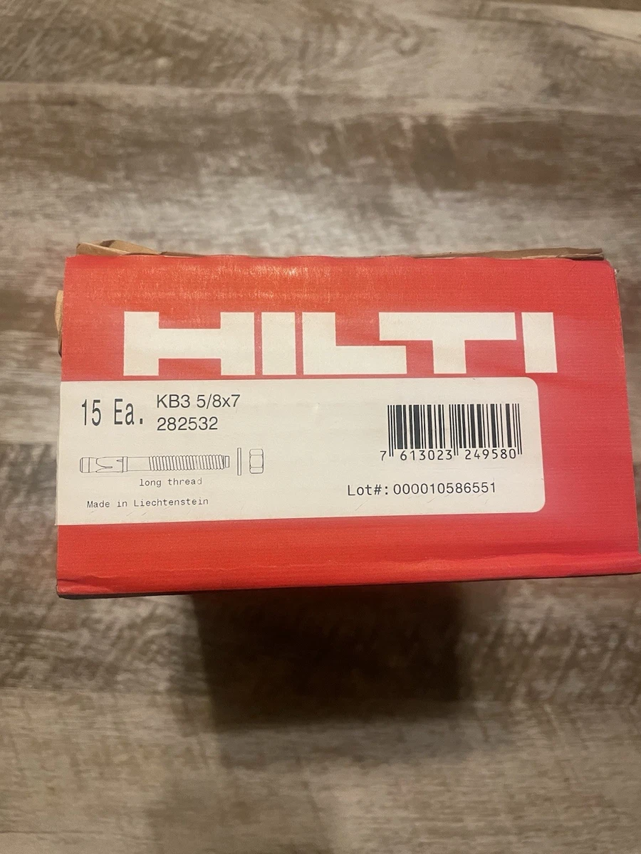 Ancre Capsule Adhésive Hilti HVU 3/4 X 6 5/8 - Réf. 256702 - Occasion (expirée)