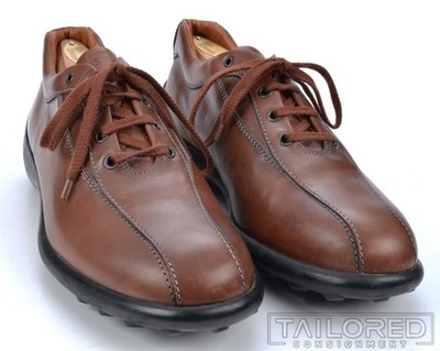TOD'S Solid Brown Leather Mens Shoes Sneakers - UK 7 / US 8