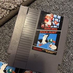 Nintendo NES Super Mario Bros./Duck Hunt & Zapper Light Gun Untested Sleeve