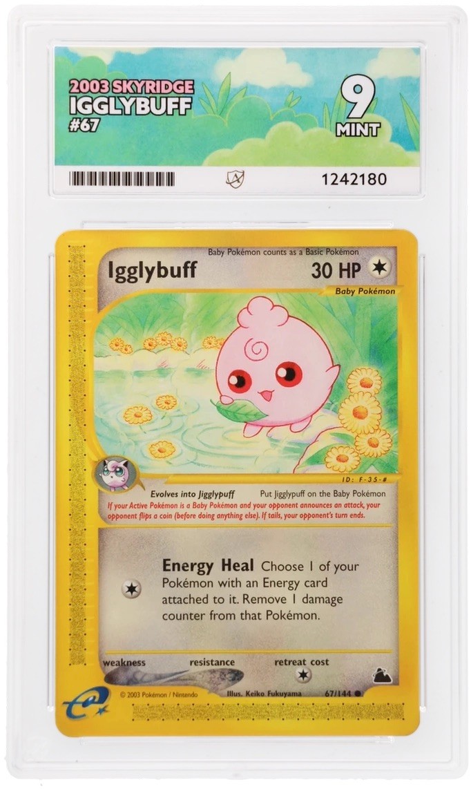 ACE 9 Igglybuff 67/144 Skyridge Pokémon Card