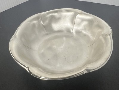 WMF-IKORA silverplate Candy Dish Footed Brushed Design Electro Plate Brass