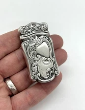 Vintage Gorham Art Nouveau Style Solid Sterling Silver Vesta  / Match Holder 31g